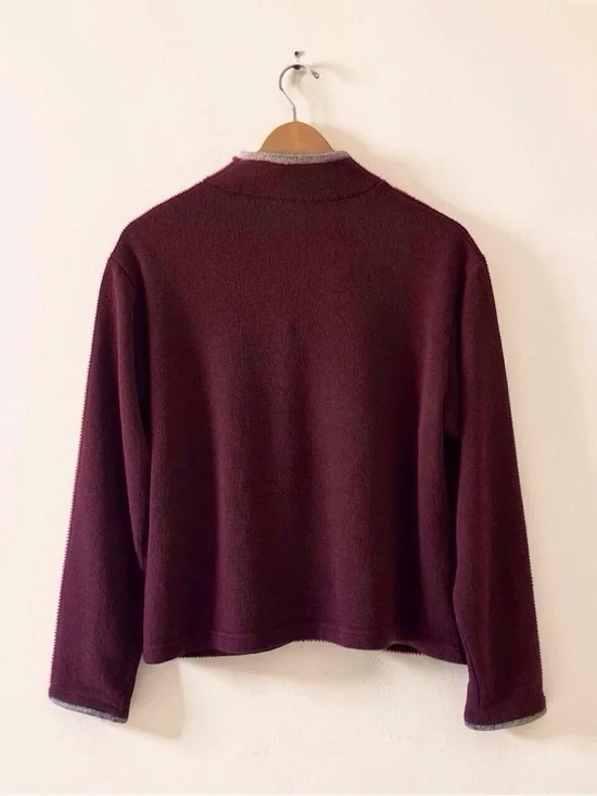 KÜHL Rustler 1/4 Zip Fleece Jacket Men’s Large Burgundy Pullover Outdoor - Picture 2 of 11